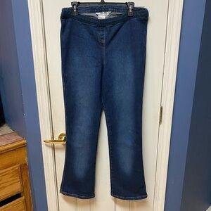 Maternity Motherhood Womens Size L Blue Solid  Jeans Straight Leg.
